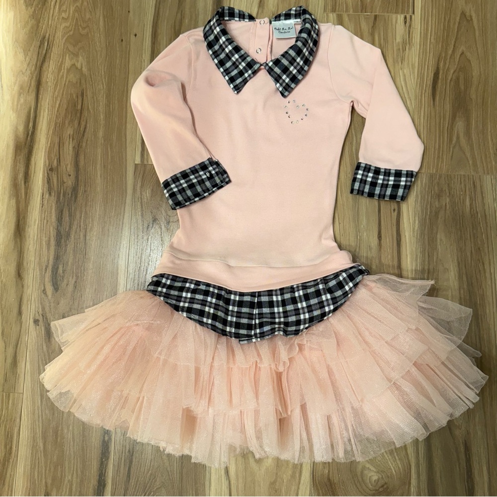 Pink and Black Kids Costume Dress